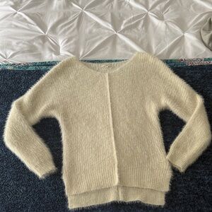 Chelsea & Violet Cream V-Neck Sweater